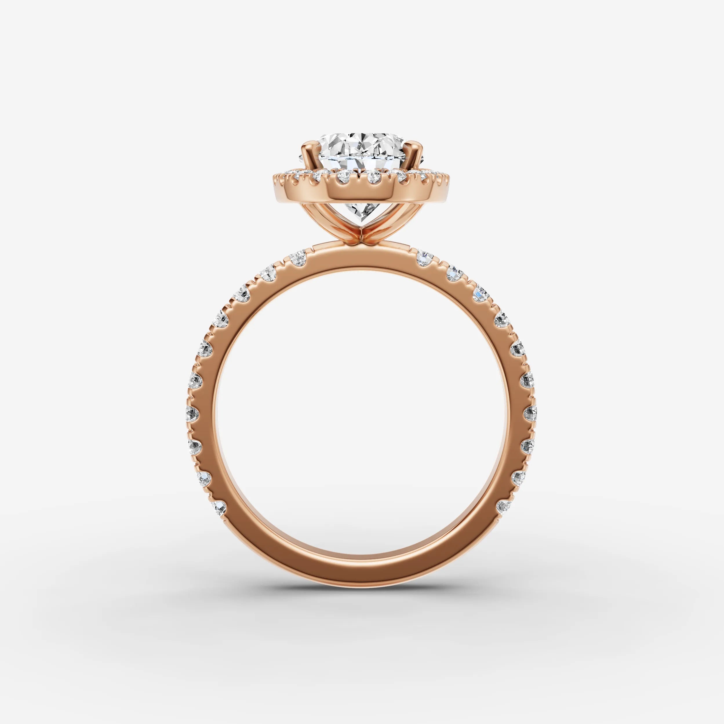 Halo & Pave - Oval