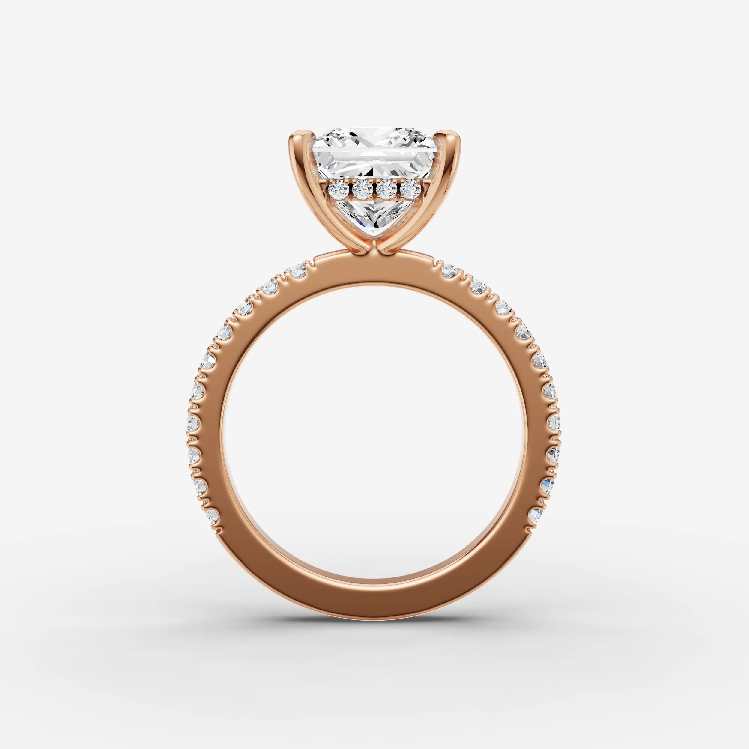 Hidden Halo & Pave - Princess