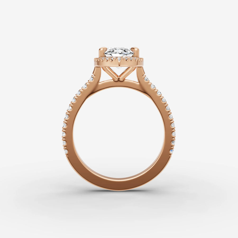 Halo & Pave - Marquise