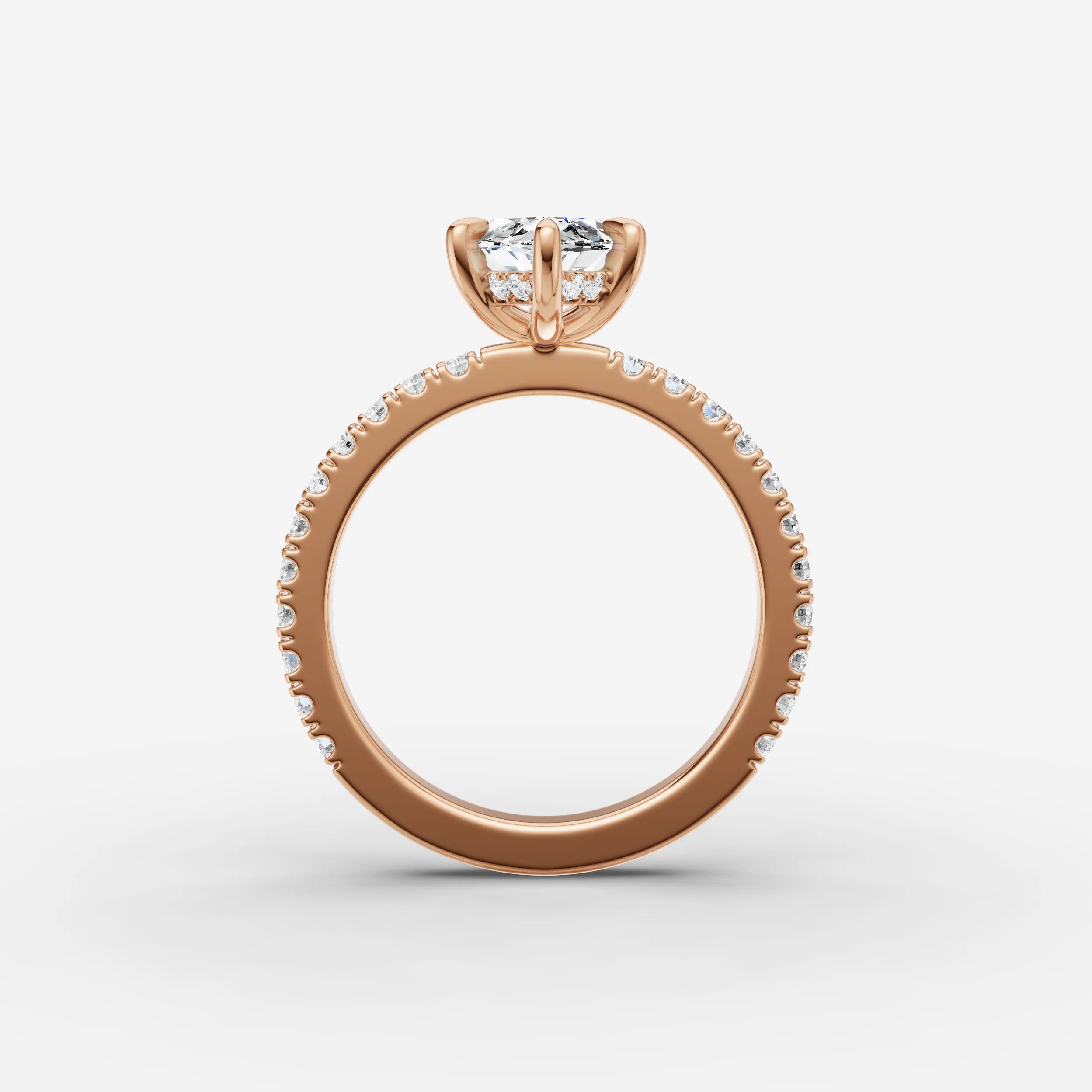 Hidden Halo & Pave - Marquise