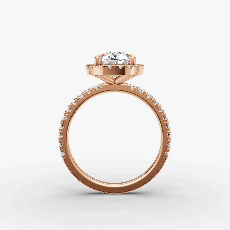 Halo & Pave - Pear