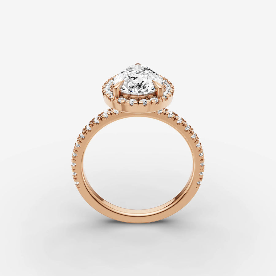 Halo & Pave - Pear