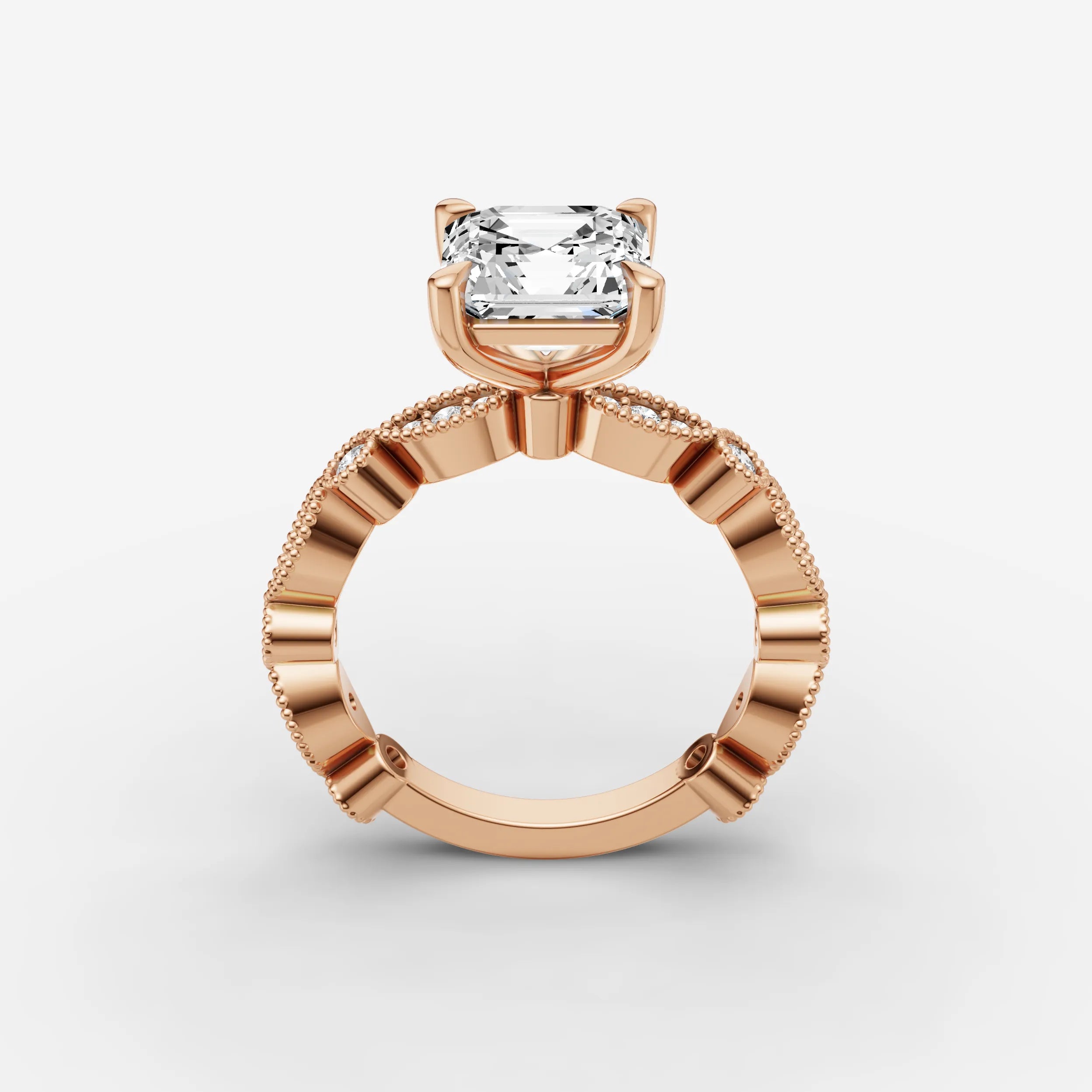 Vintage Pave - Asscher