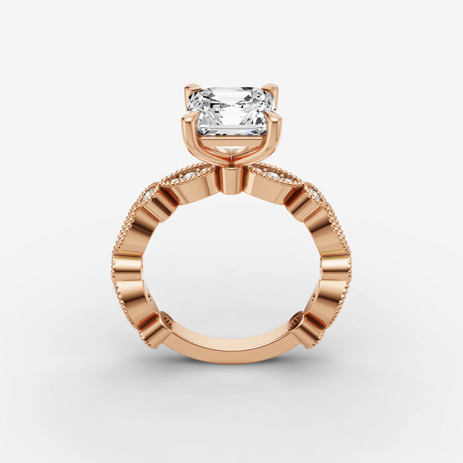 Vintage Pave - Asscher