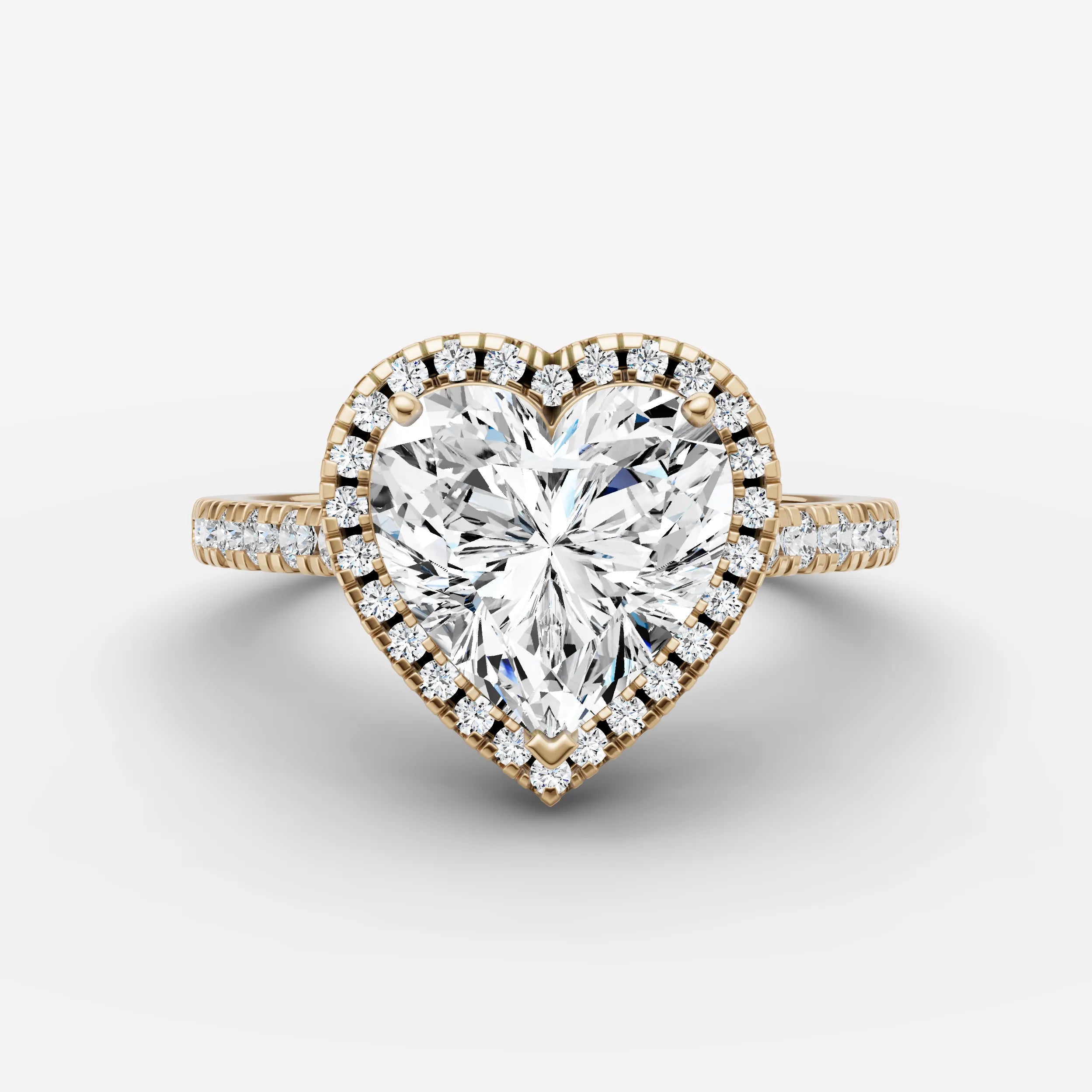 Halo & Pave - Heart