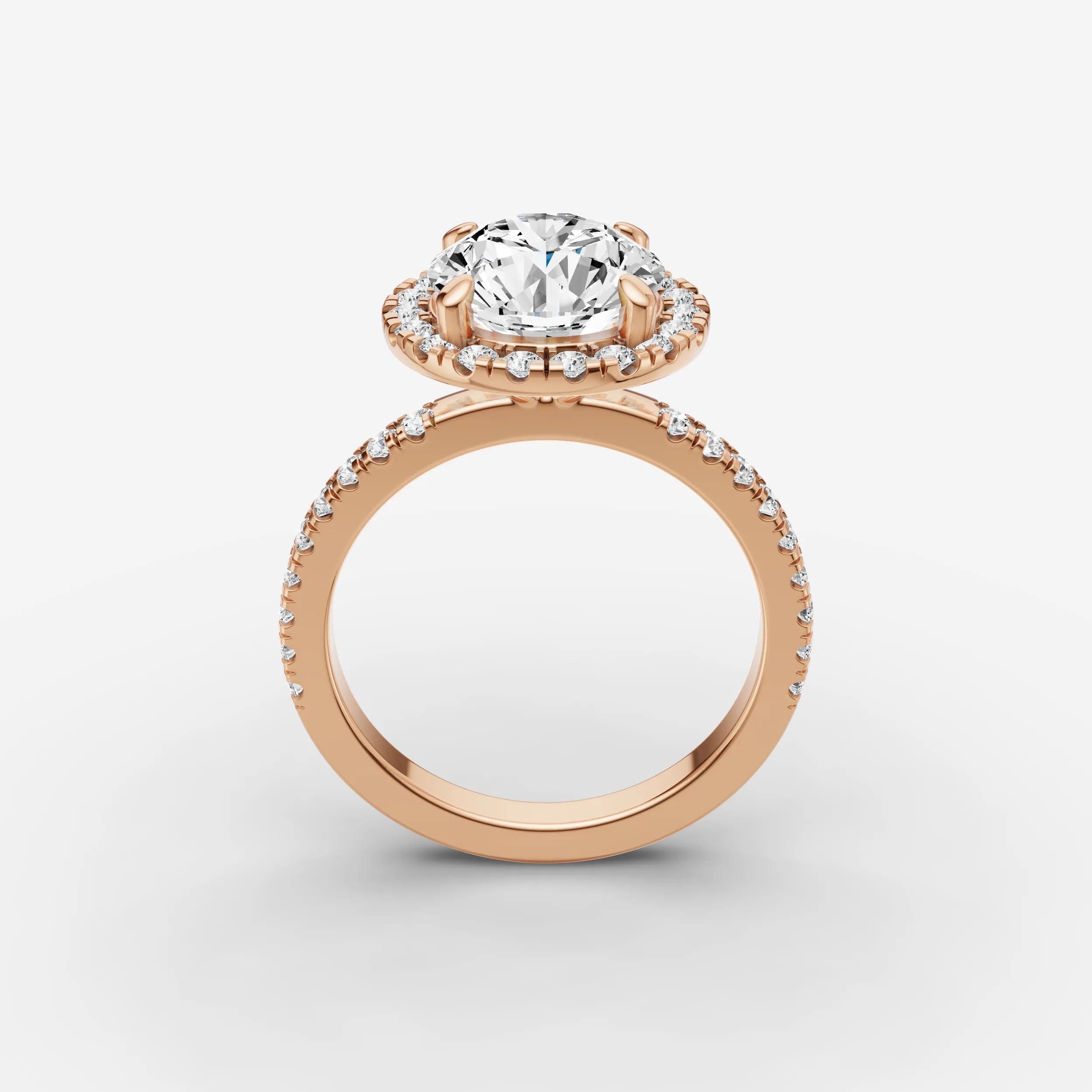 Halo & Pave - Round