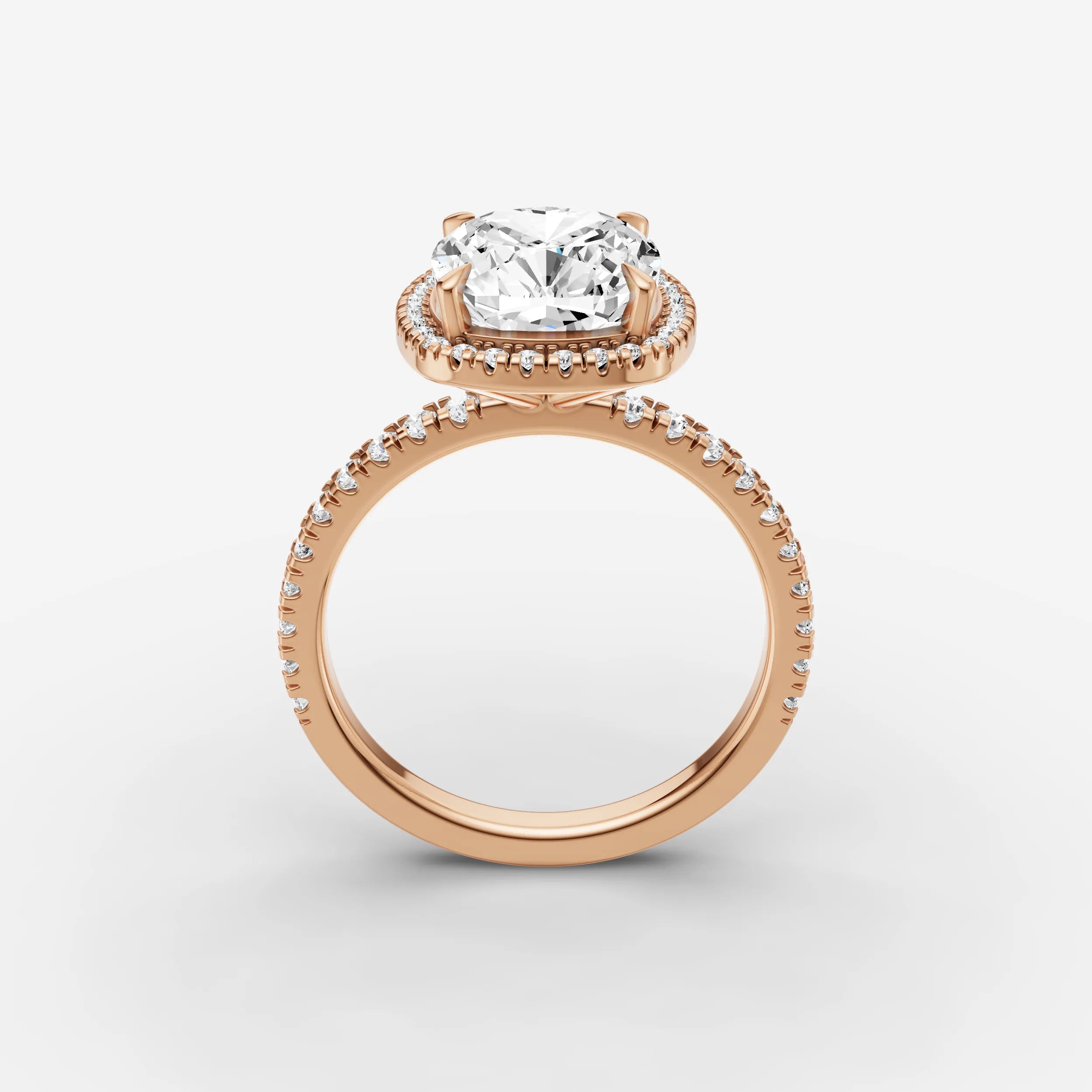 Halo & Pave - Cushion