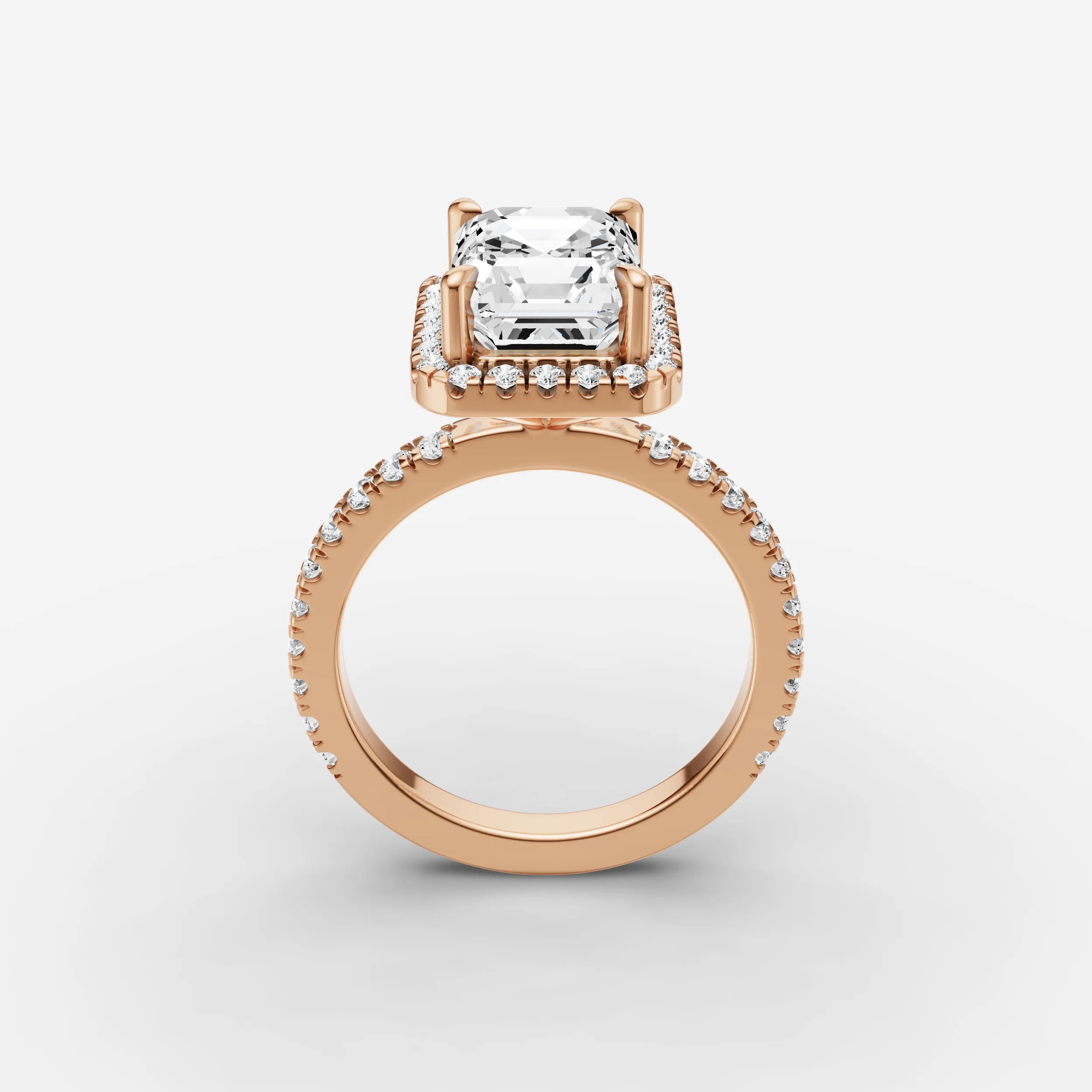 Halo & Pave - Emerald