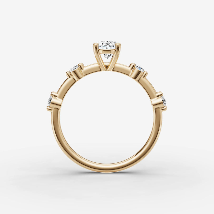 Dainty Pave - Oval