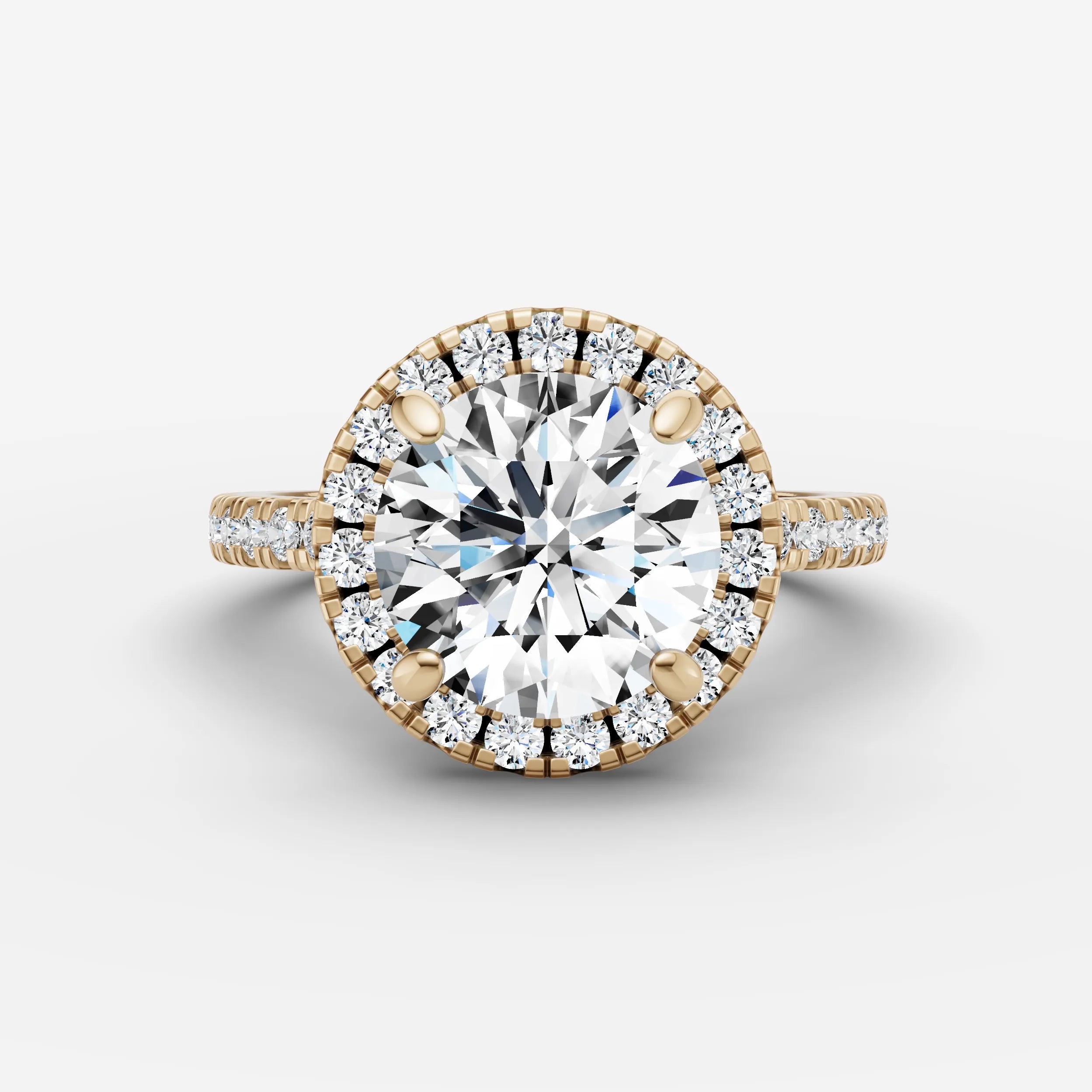Halo & Pave - Round